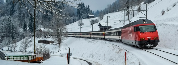 Re 460 114-2 avec Train spécial CFF Juskila