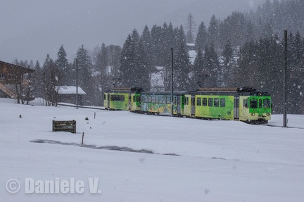 BDe 4/4 402 + Ars 421 + BDe 4/4 401